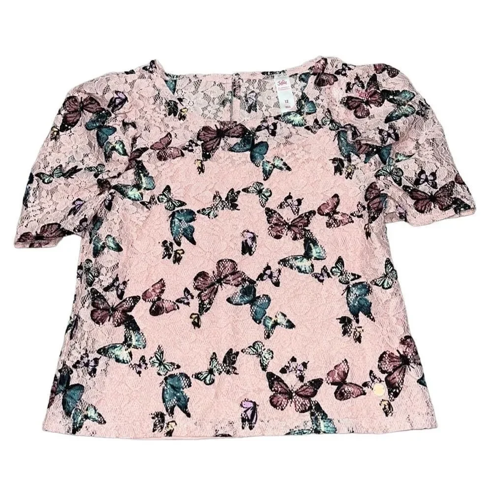 Justice Lace Cropped Top